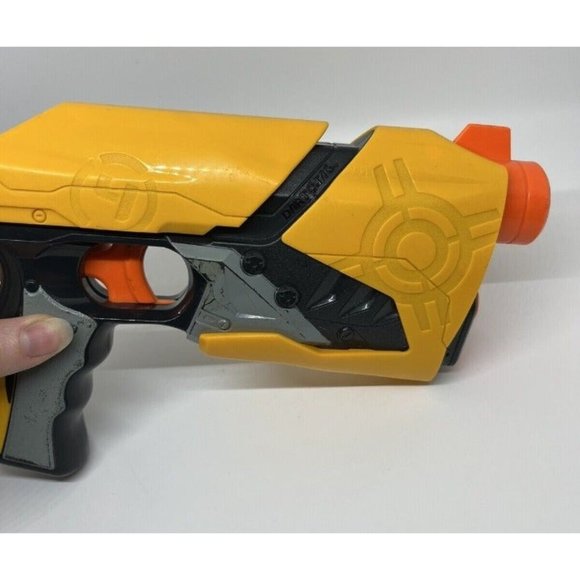 Nerf Dart Tag Sharp Shot Single Blaster Toy Gun Hasbro Yellow Side Arm Pistol - Picture 11 of 12